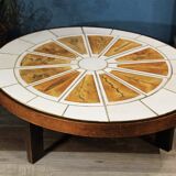 Coffee table "Herbarium" by Roger Capron 1960s
