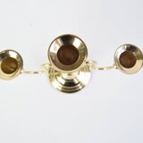 Vintage Brass Candlestick, Czechoslovakia, 1960's.