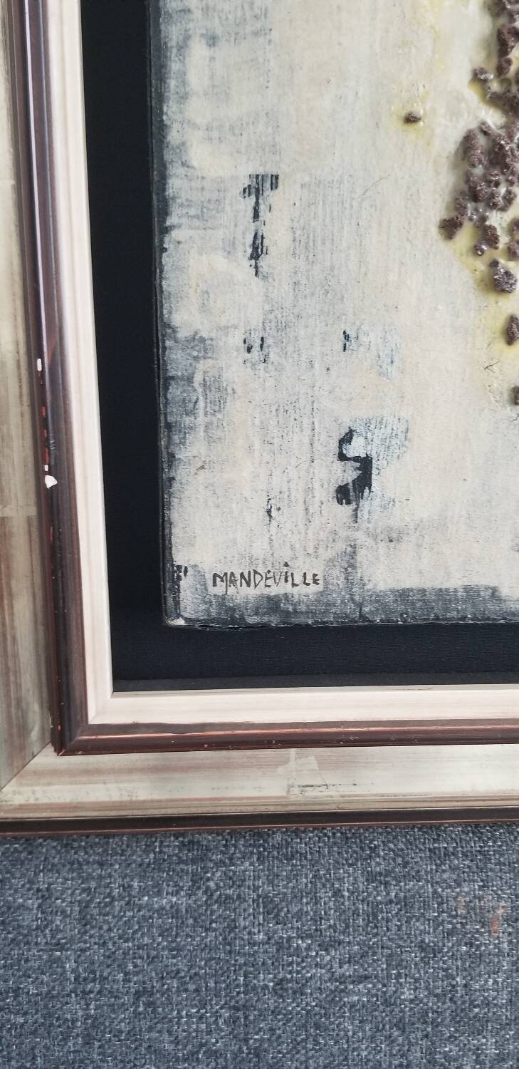 Bernard MANDEVILLE (1921-2000) - Mixed media - 61 * 38 cms