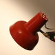 Lampe architecte RDA rouge 70's