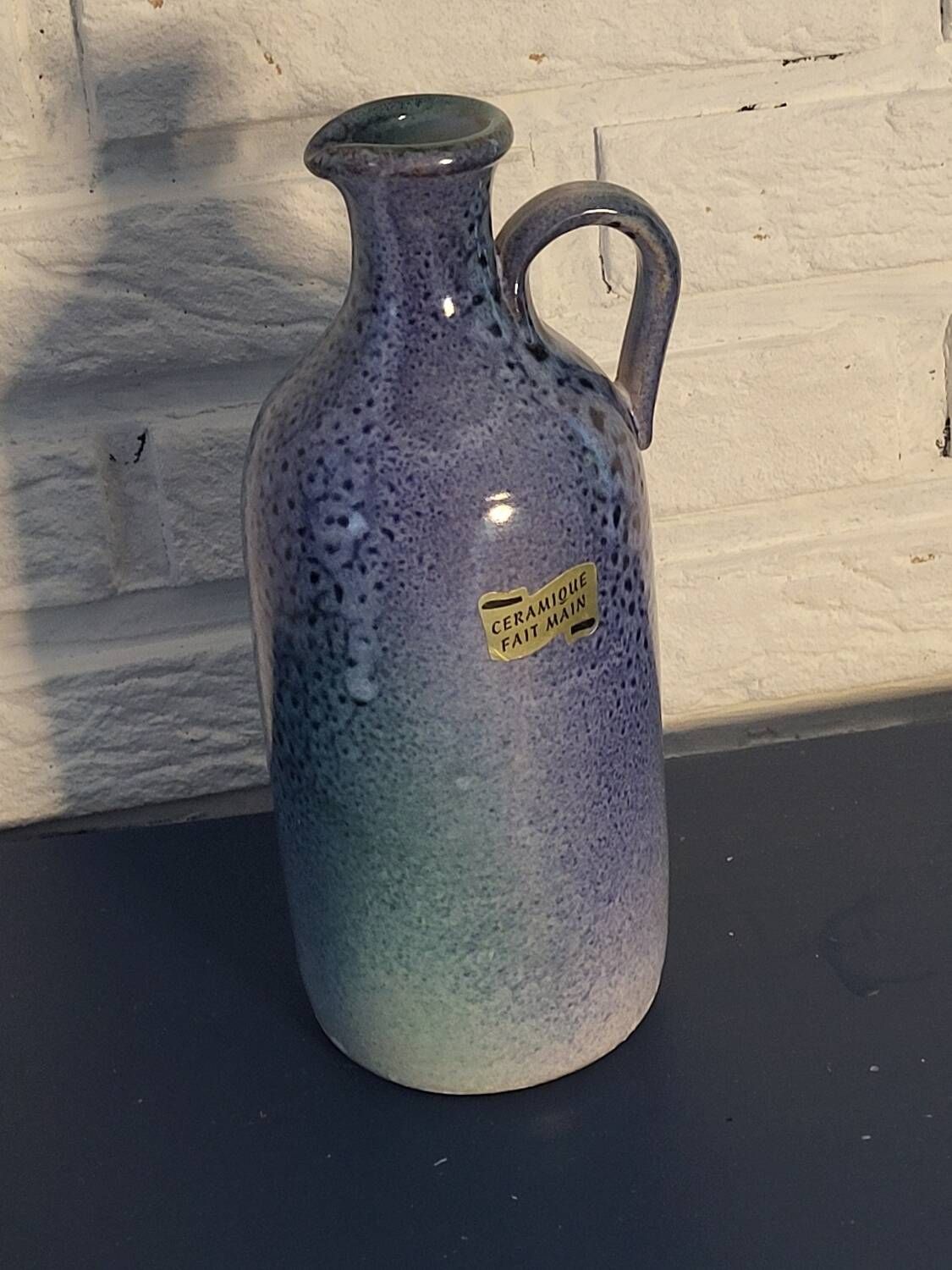 Blue carafe pitcher