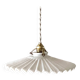 Suspension plissée en opaline