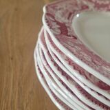 8 dessert plates from Maestricht ceramics, Victoria model