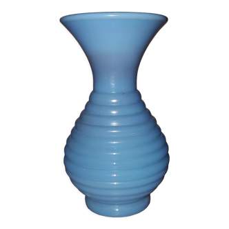 Blue Opaline Vase - Vintage