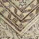 5x9 faded beige wool handknotted oushak rug, 276x166cm