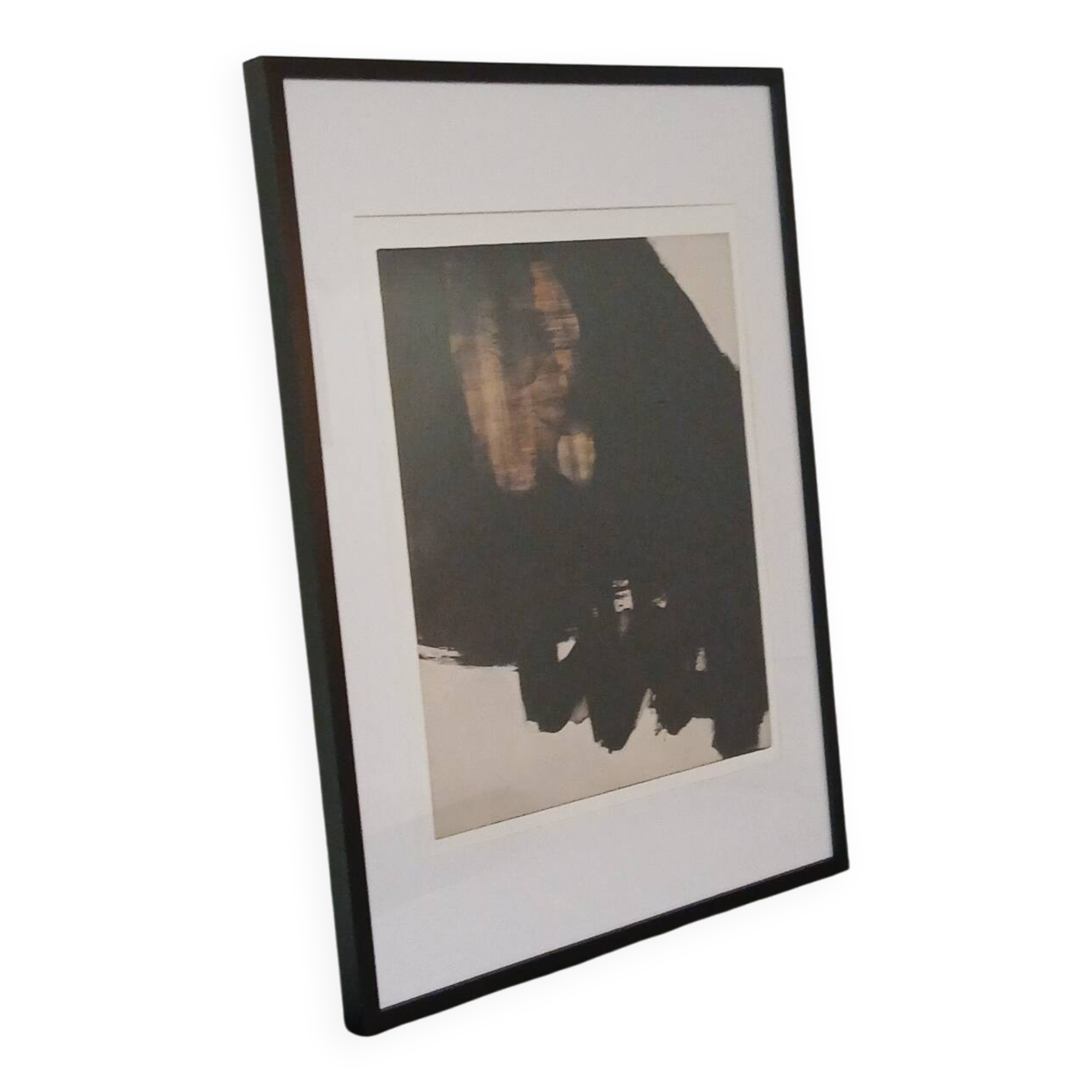 Affiche de Musée - Pierre Soulages - L'Outrenoir - Abstraction Minimal
