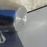Old ice bucket ice cube in the shape of aluminum pear