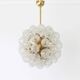 Spectacular Sputnik suspension with glass snowballs, Doria, Germany, 1970s.