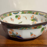 Shallow porcelain plate from Limoges Raynaud, bird decoration.