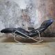Black leather rocking chair, Banmüller