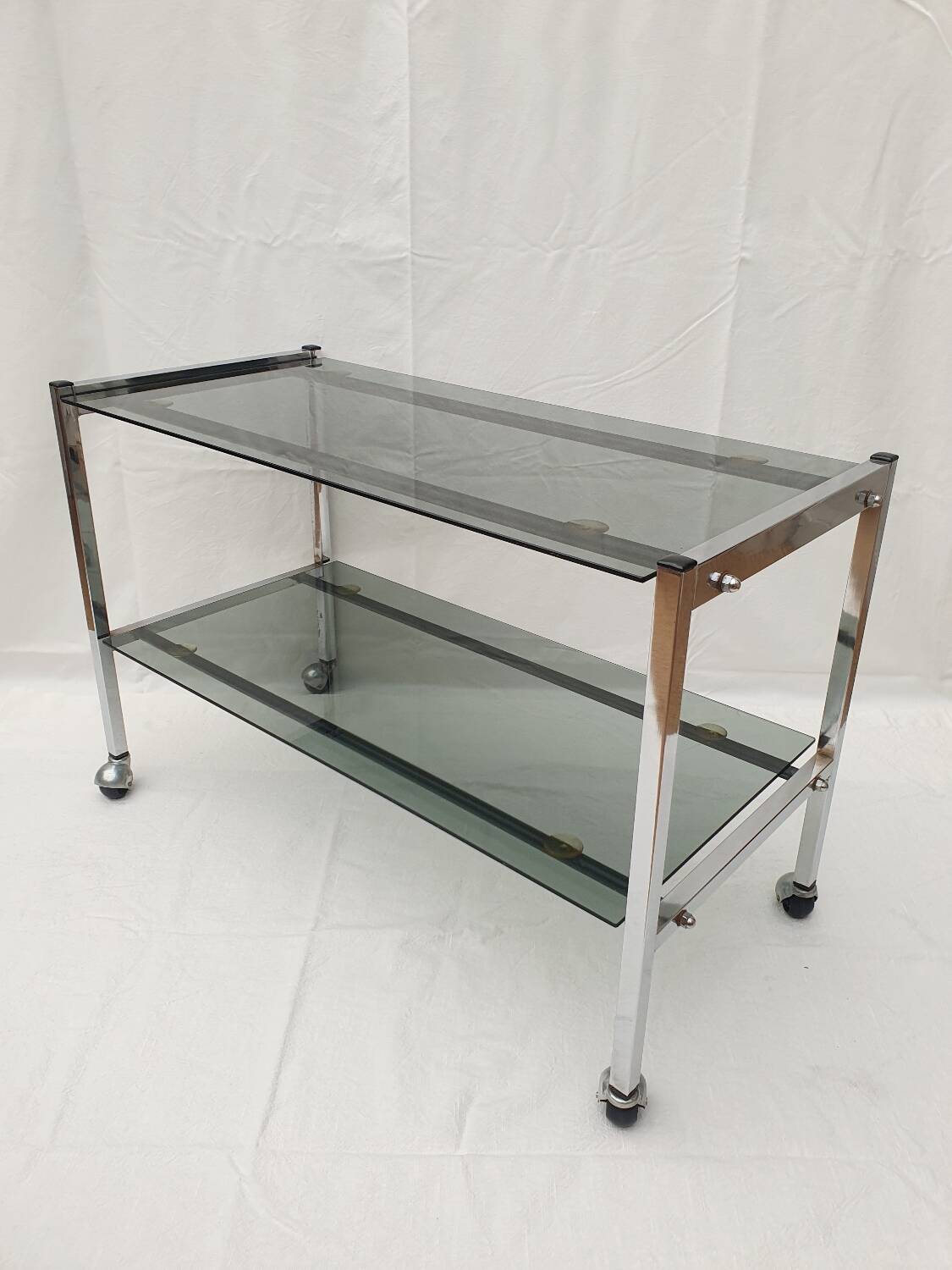 Vintage chrome console