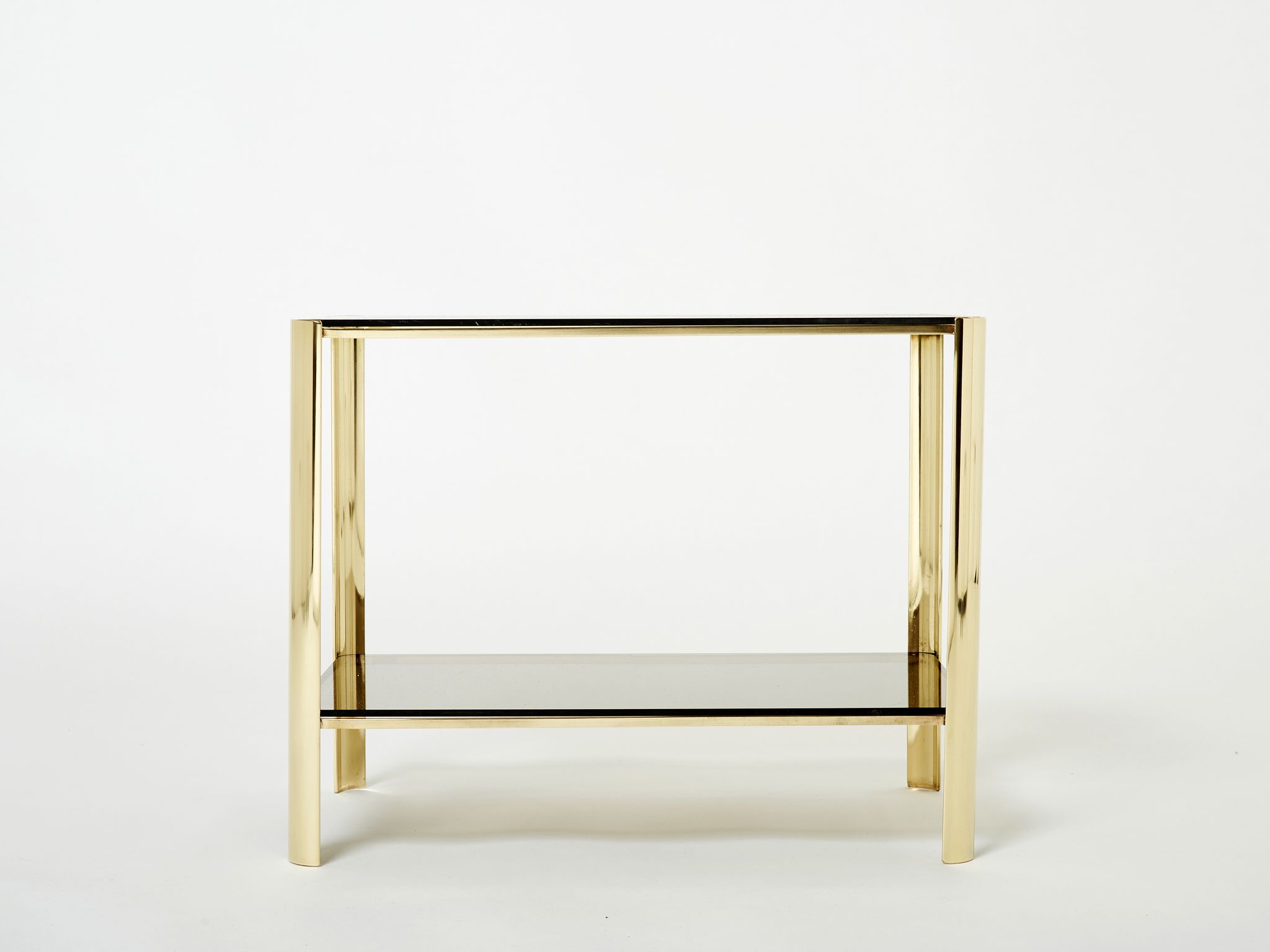 Bronze side table signed J.T. Lepelletier for Broncz circa 1960
