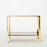 Bronze side table signed J.T. Lepelletier for Broncz circa 1960