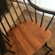 Vintage rocking chair in black stained beech