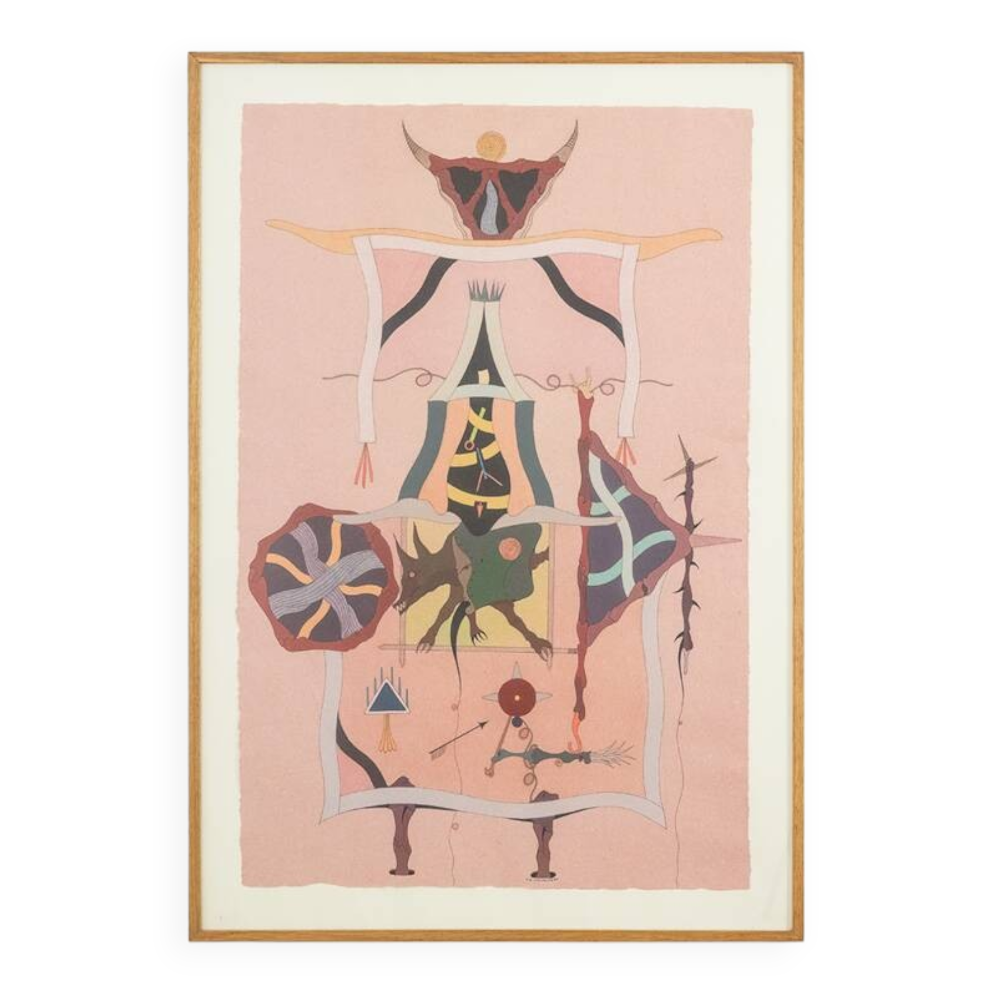 Jorge Camacho. Work "Clan of Coyotes." Year 1992.