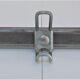 Vintage school wall rack in patinated steel