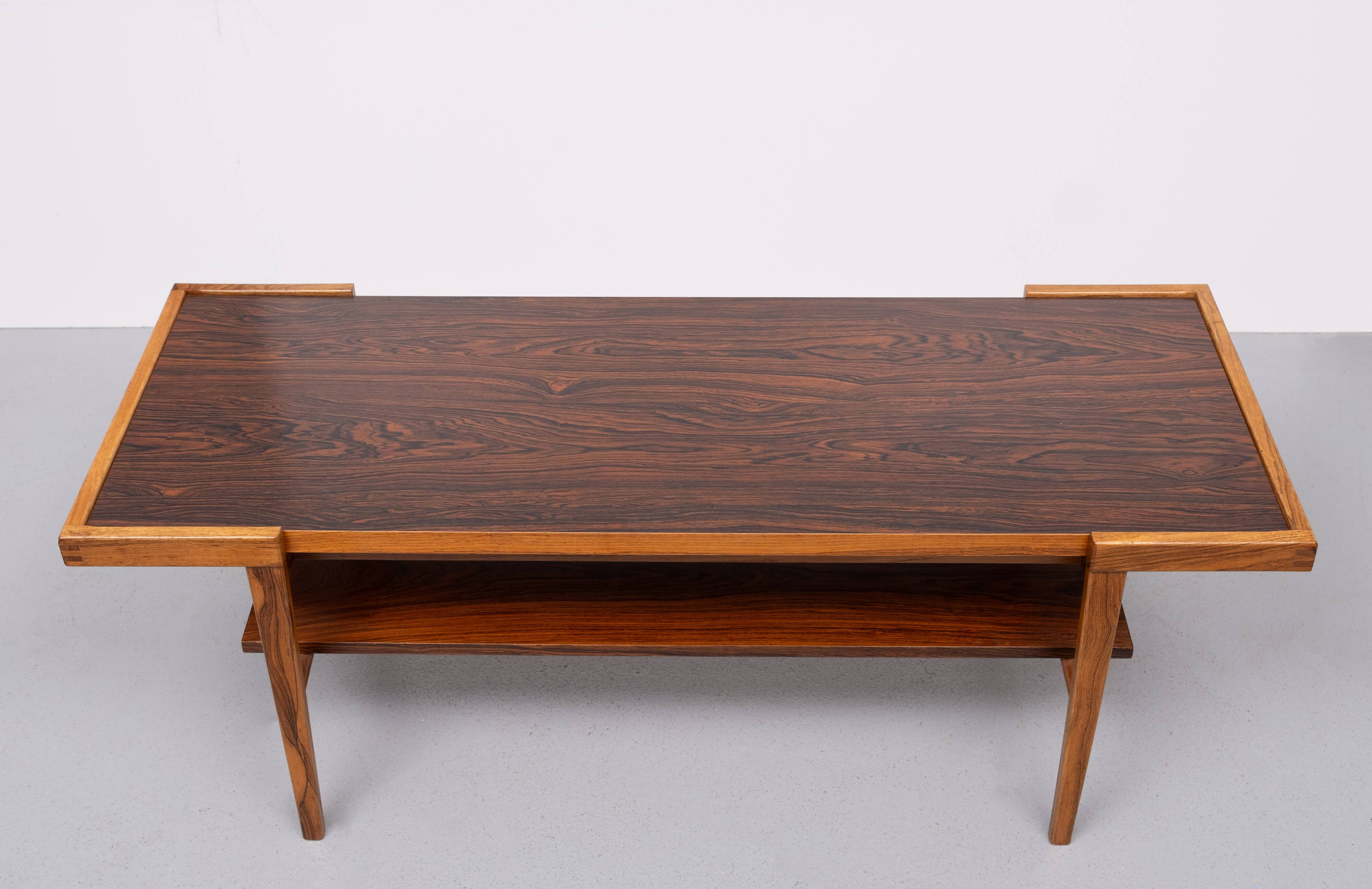 Mid Century Modern 1960s Rosewood Coffee Table