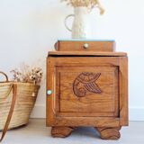 Small bedside table Art Deco wood