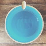 Blue and gold ashtray