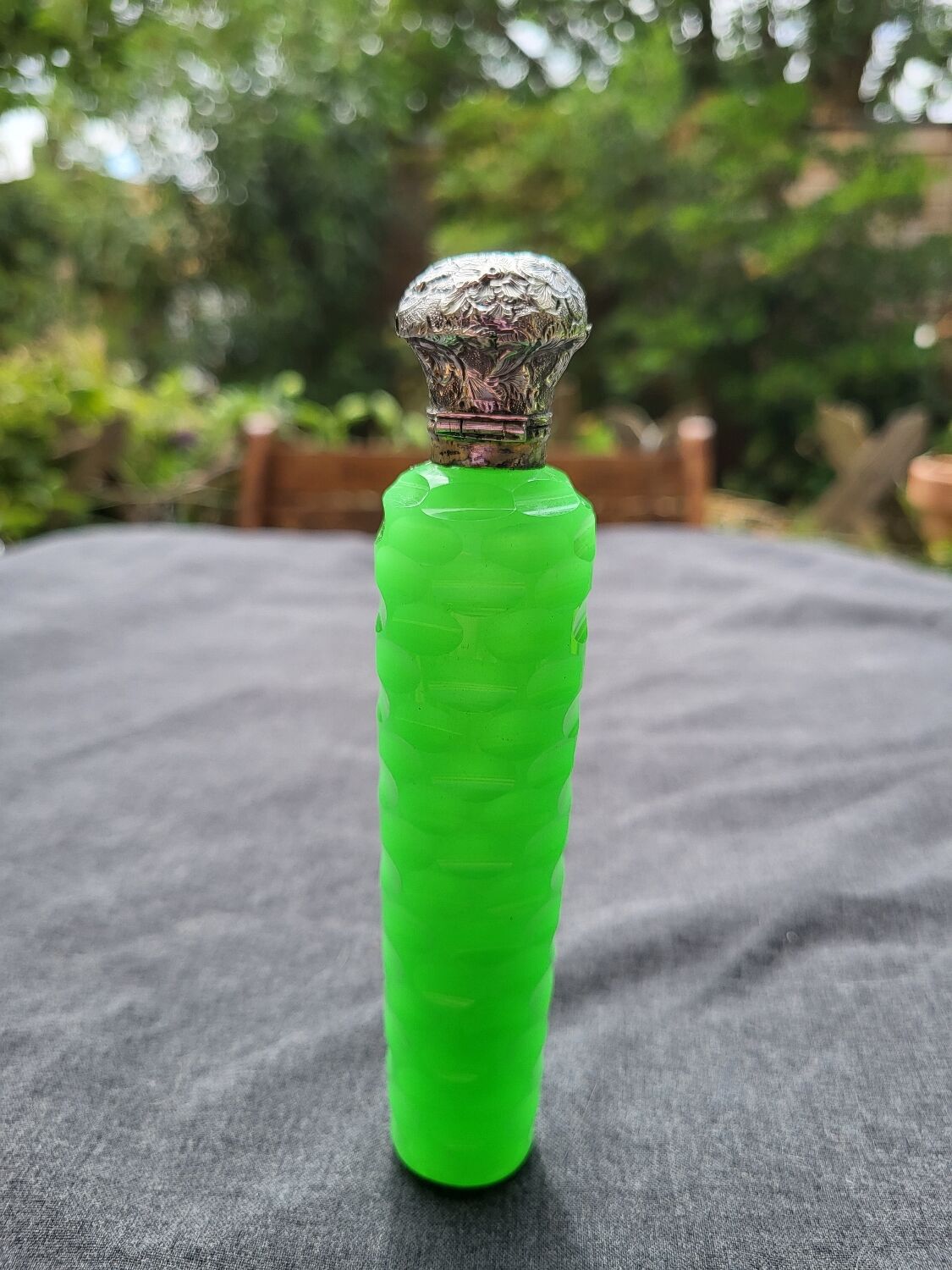 Opaline salt bottle