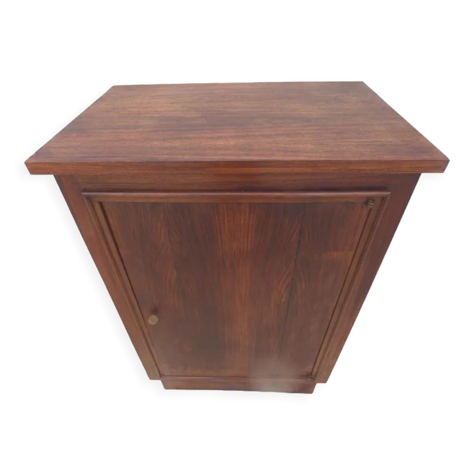 Bar furniture year 1940 inside veneered in light wood with linen canvas