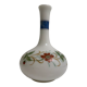 Old vase in opaline floral decoration painted