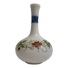 Old vase in opaline floral decoration painted