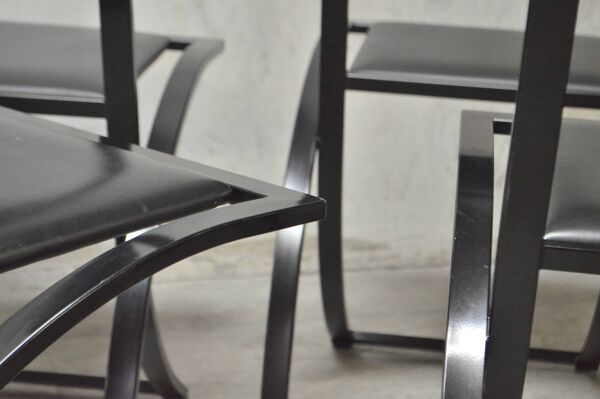 Sinus chairs by KFF from the 80s Bauhaus design