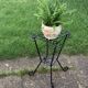 Wrought iron door twisted black vintage 1960