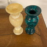 Two marble vases