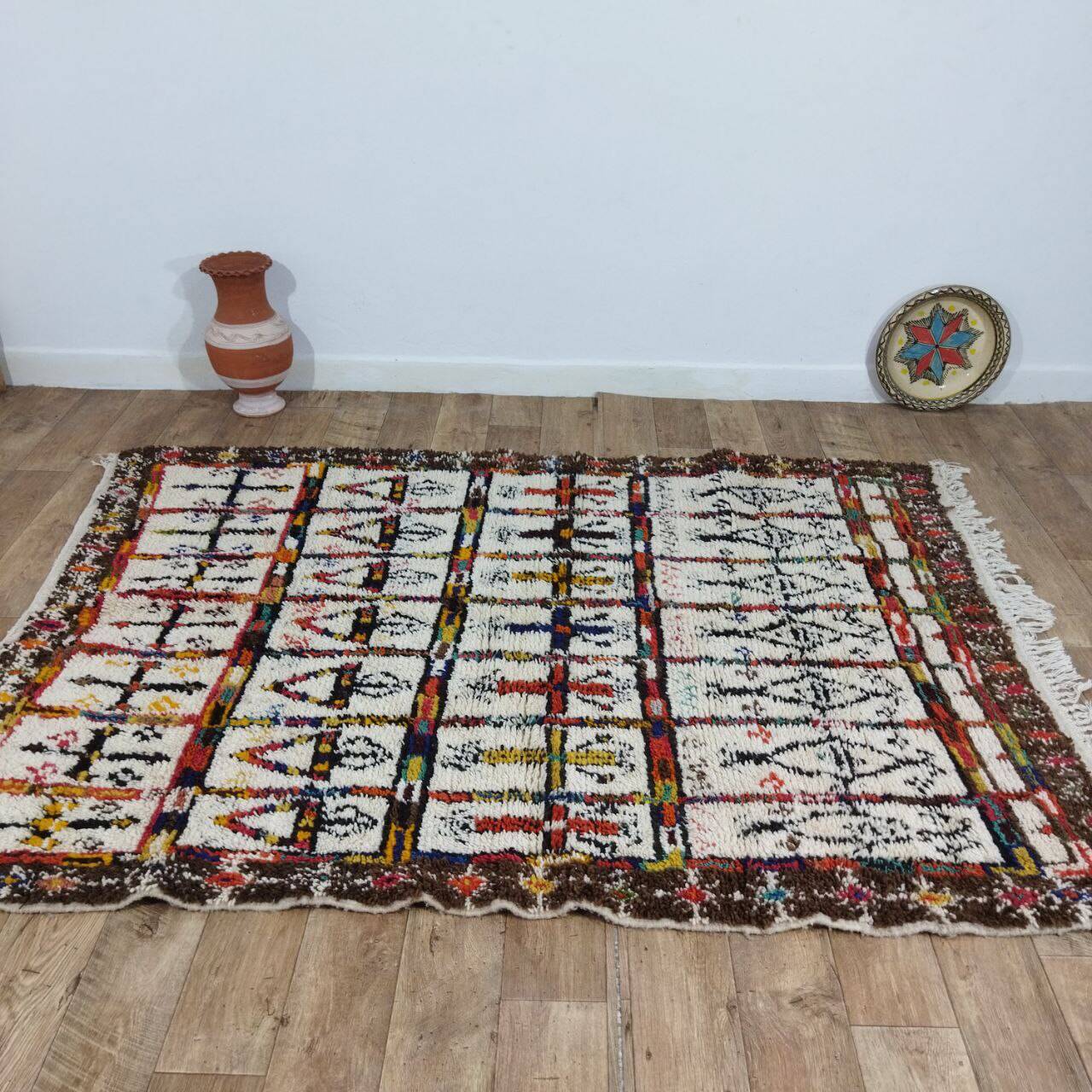 Handmade Moroccan Berber rug 230 X 167 CM