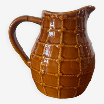 Vintage brown water pitcher from the 60s/70s