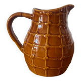 Vintage brown water pitcher from the 60s/70s