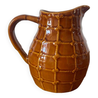 Vintage brown water pitcher from the 60s/70s
