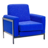 Electric blue armchair