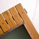 Scandinavian bench with planter