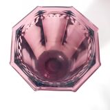 Large art deco vase in amethyst glass from luxval - val saint lambert