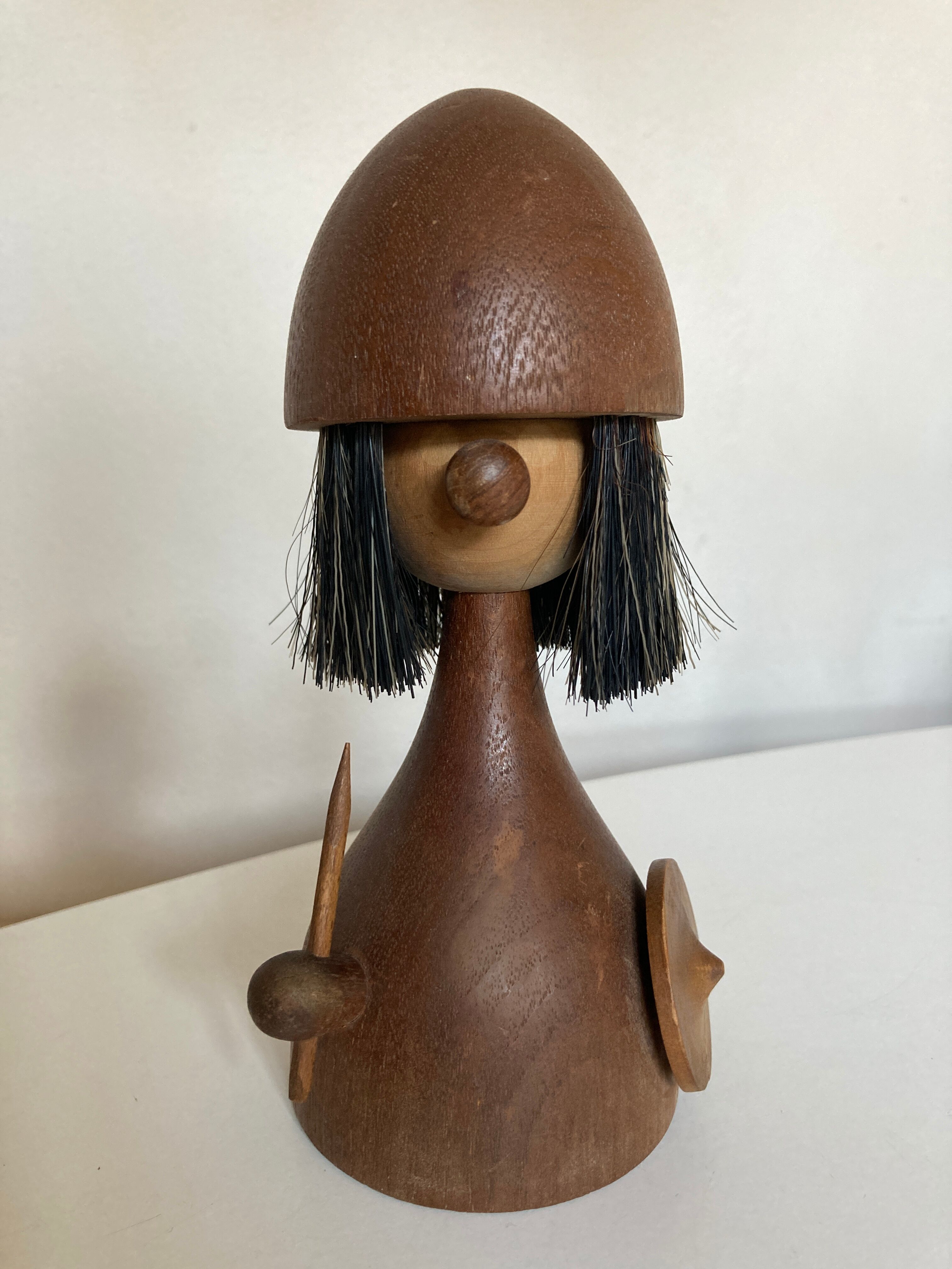 Viking doll by Kay Bojesen for Laurids Lonborg, teak Denmark 1950