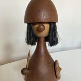 Viking doll by Kay Bojesen for Laurids Lonborg, teak Denmark 1950