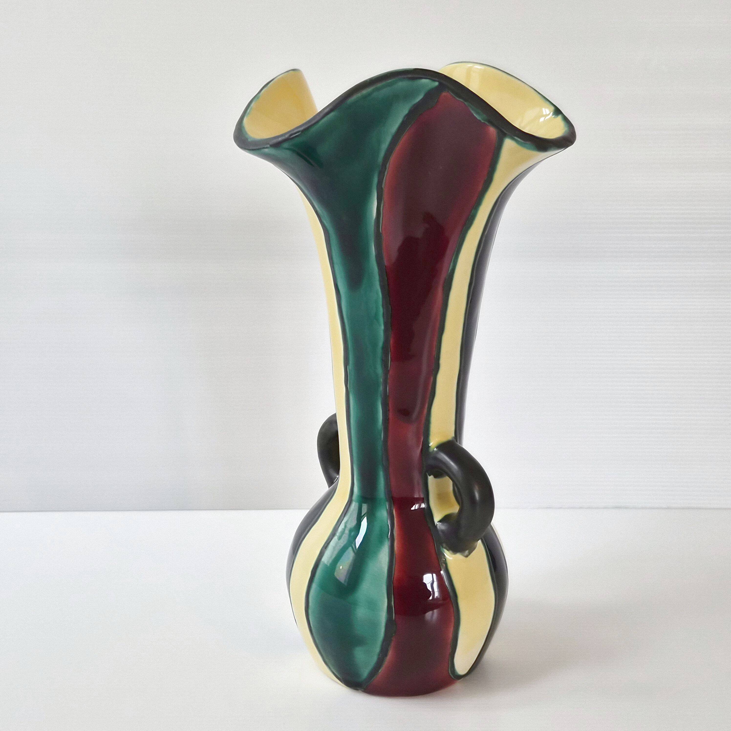 Vintage vase by Gabriel Fourmaintraux 1960
