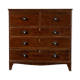 Commode secrétaire anglaise géorgienne en acajou, 1816