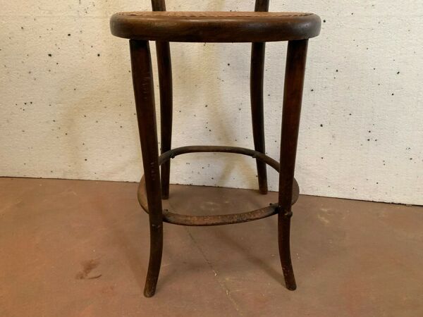 Chaise haute Thonet en bois courbé