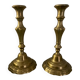 Brass candlestick set of two