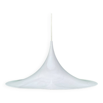 Suspension trompette blanche, années 1960, design scandinave