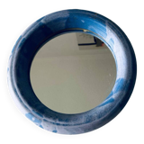 Round ceramic wall mirror