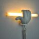 Handheld Mickey Mouse plaster wall lamp, France, 1970