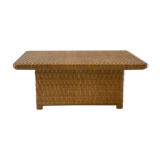 Table basse en rotin