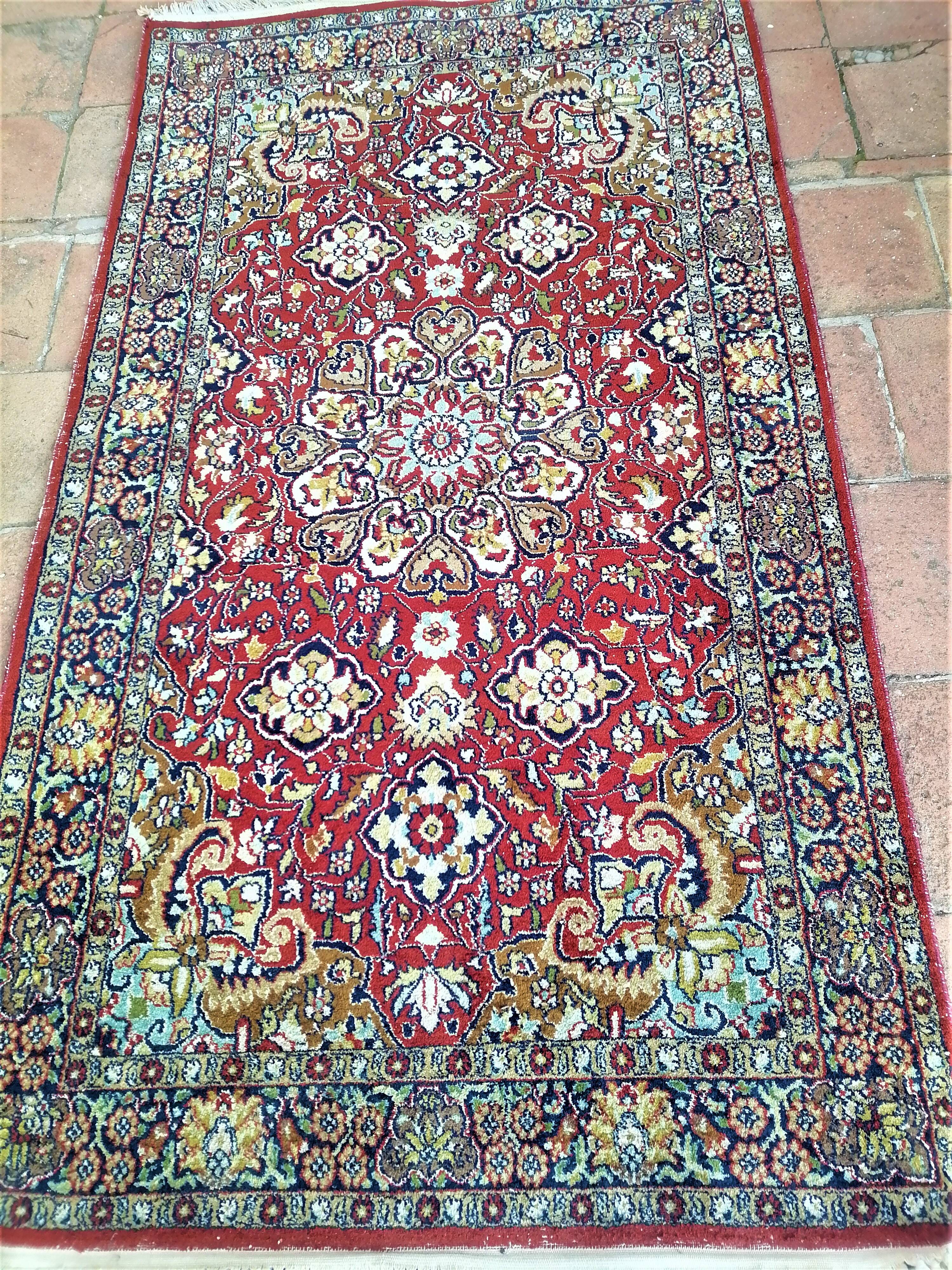 Old oriental carpet 170 x 93 cm