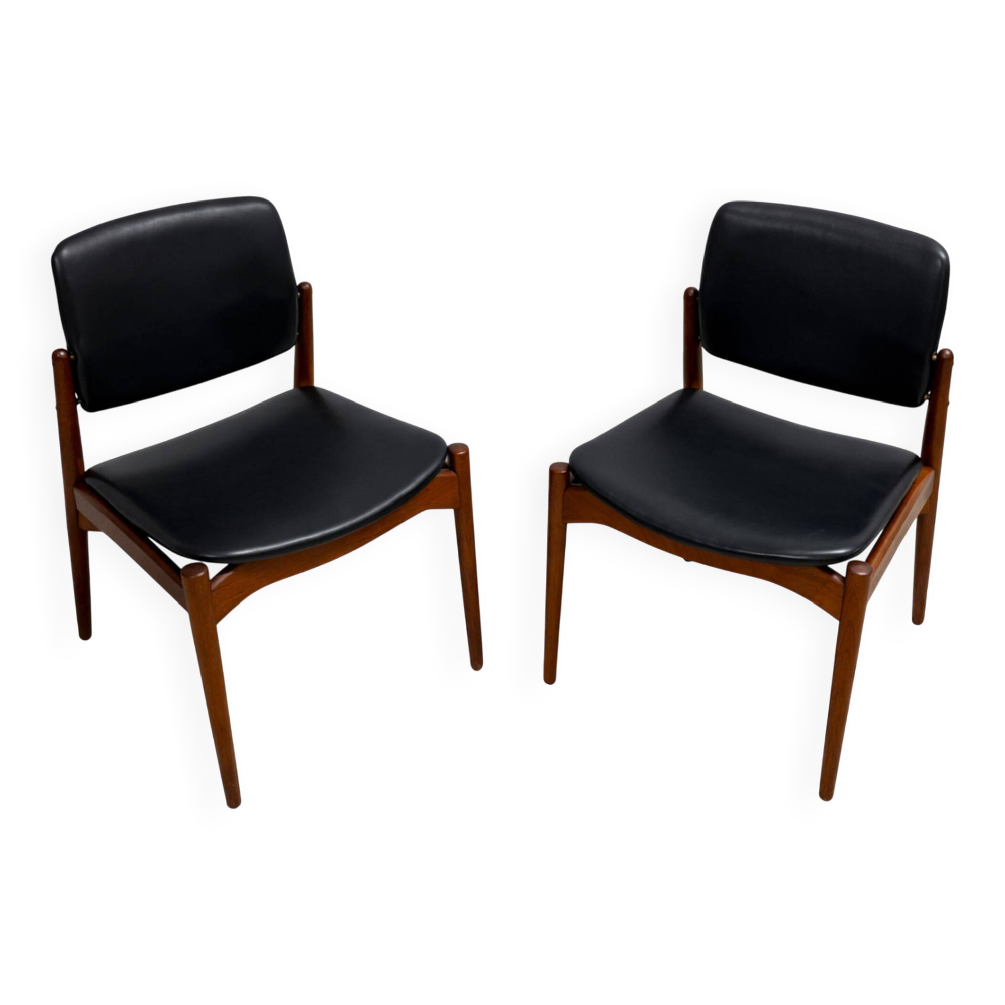 Captain chair pair by Erik Buch