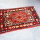 tapis velouré oriental vintage - 40cm x 62cm